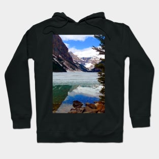 Lake Louise Victoria Glacier Alberta Canada Hoodie